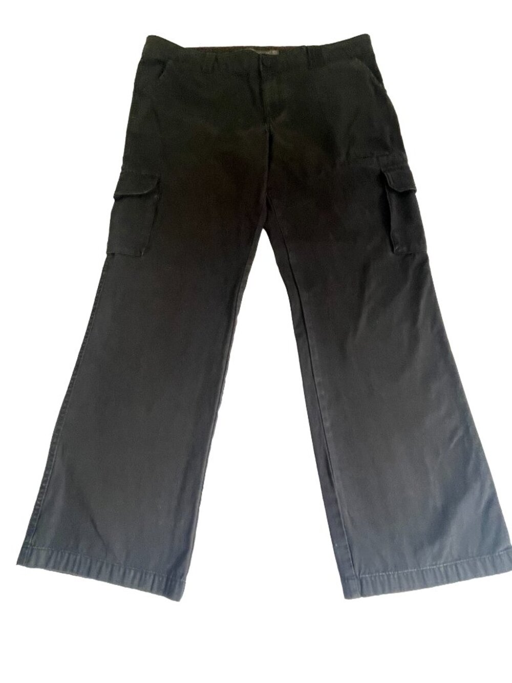 Dickies Rinsed Black Cargo Utility Workwear Pants Relaxed Fit